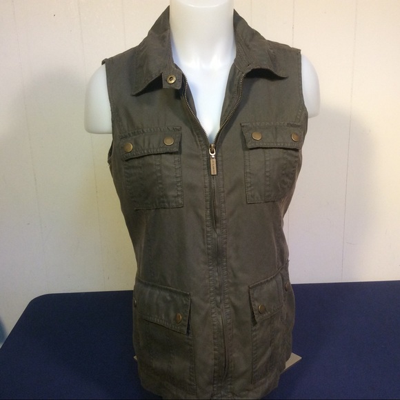 Zip up Liz Claiborne lightweight vest size small - Picture 1 of 9